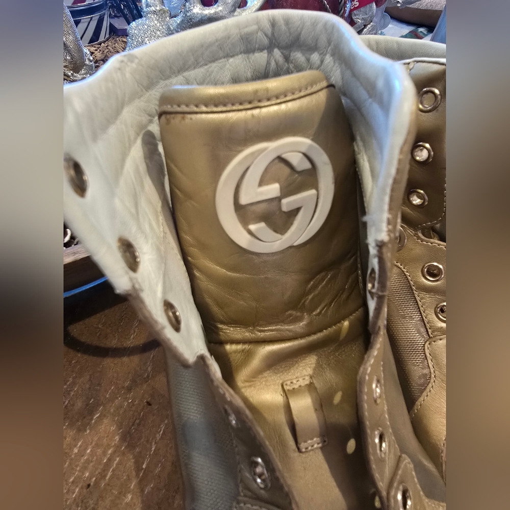 Gold High-Top Sneakers Special Addition